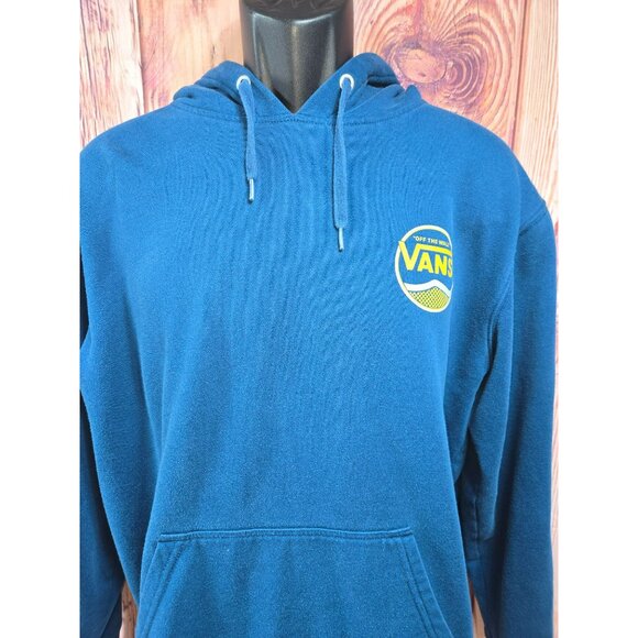 Vans Blue "Off The Wall" Hoodie Medium - Picture 3 of 7